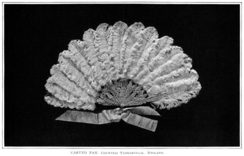 Carved Fan.  Countess Tankerville.  England.