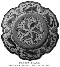 Dragon Plate.  Parsons & Brown.  United States.