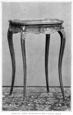 Louis XV Table.  Decorations by Mme. G. Nieter.  France.