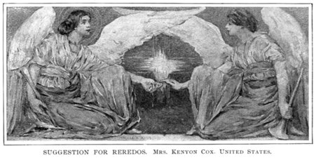 Suggestion for Reredos.  Mrs. Kenyon Cox.  United States.