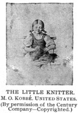The Little Knitter.  M. O. Kobbé.  United States.  (By permission of the Century Company— Copyrighted.)