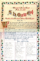 Certificate from students to Samuel Henry Macky, September 10, 1903