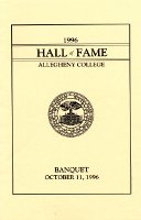 David Wallace Macky, Allegheny College Hall of Fame Inductee, 1996