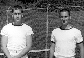 David Wallace Macky and George Brock, Allegheny College, 1960