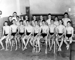 David Wallace Macky swim team Hill School 1952