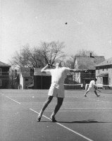 David Wallace Macky playing tennis