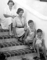 Mary MacLean Macky, Marjorie Ethel Macky, David Wallace Macky, Peter Wallace Macky, Merry Hill, St Georges, Bermuda, 1941