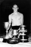 Peter Wallace Macky, swim champ, 1951