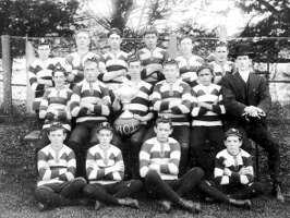 Samuel Henry Macky with Devenport Public School rugby team, 1904