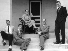 Wallace Armstrong Macky, Mary MacLean Macky, David Wallace Macky, Peter Wallace Macky, Ian Wallace Macky on DWM's birthday, 1956