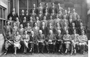Wallace Armstrong Macky at Cavendish Research with Professor Sir E. Rutherford, 1929