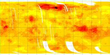 Venus topographic example map 1