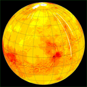 Venus topographic example map 3