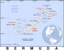 Free, public domain map of Bermuda