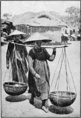 Market Woman With Her Basket Yoke