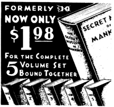 Trailer graphic for July, 1942 Keen ad for The Secret Museum of Mankind