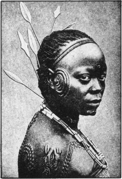 Scar-Adorned Congo Girl