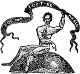 Logo of The Man -- "For Me, For Thee, For All"