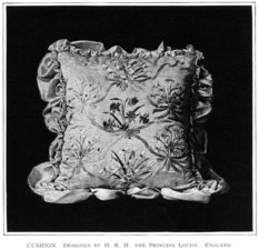 Cushion.  Designed by H. R. H. the Princess Louise.  England.
