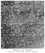Design for Carpet.  Lucy W. Valentine.  United States.