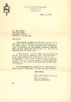 David Wallace Macky, Phi Beta Kappa acceptance letter, 1960