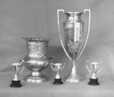 David Wallace Macky's tennis cups, ca 1952
