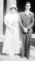 Wallace Armstrong Macky and Mary MacLean Whitfield wedding day, 6 Sep 1933