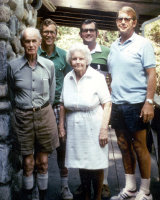 Wallace Armstrong Macky and Mary MacLean Macky with the 3 Boys at Yosemite, 1983