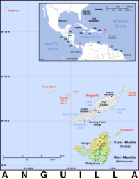 Free, public domain map of Anguilla