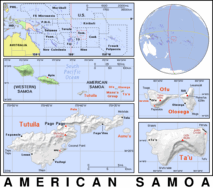Free, public domain map of American Samoa