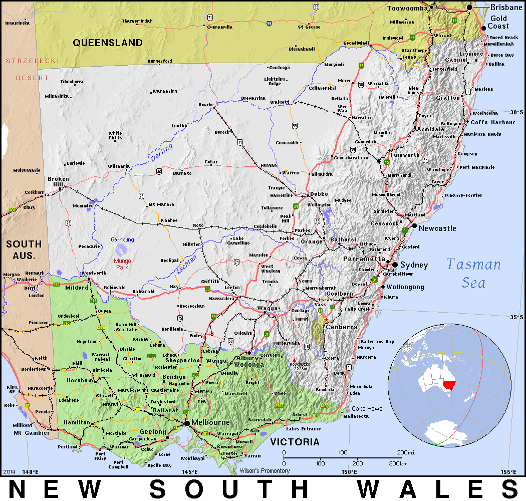 map of nsw and victoria Nsw New South Wales Public Domain Maps By Pat The Free Open Source Portable Atlas map of nsw and victoria