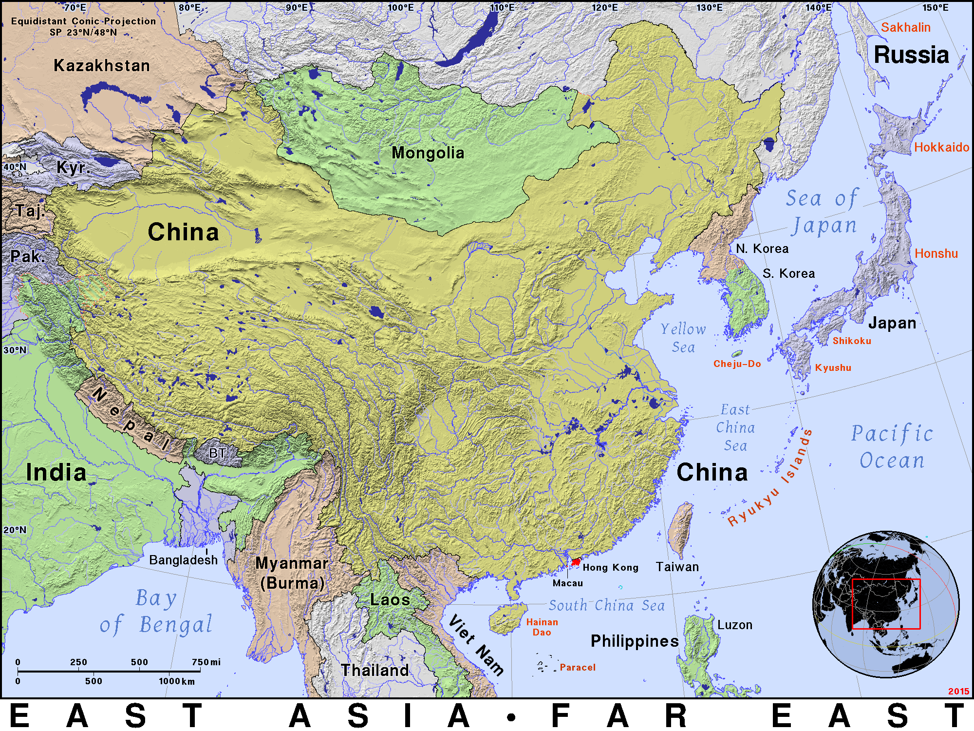 Карта южного востока. Северо Восточная Азия на карте. Восточная Азия на карте. Карта Юго-Восточной Азии и Китая. Центральная и Восточная Азия карта.