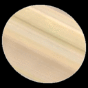 First frame of rotating Saturn globe