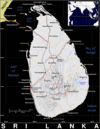 Sri Lanka (Ceylon) Map