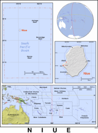 Free, public domain map of Niue