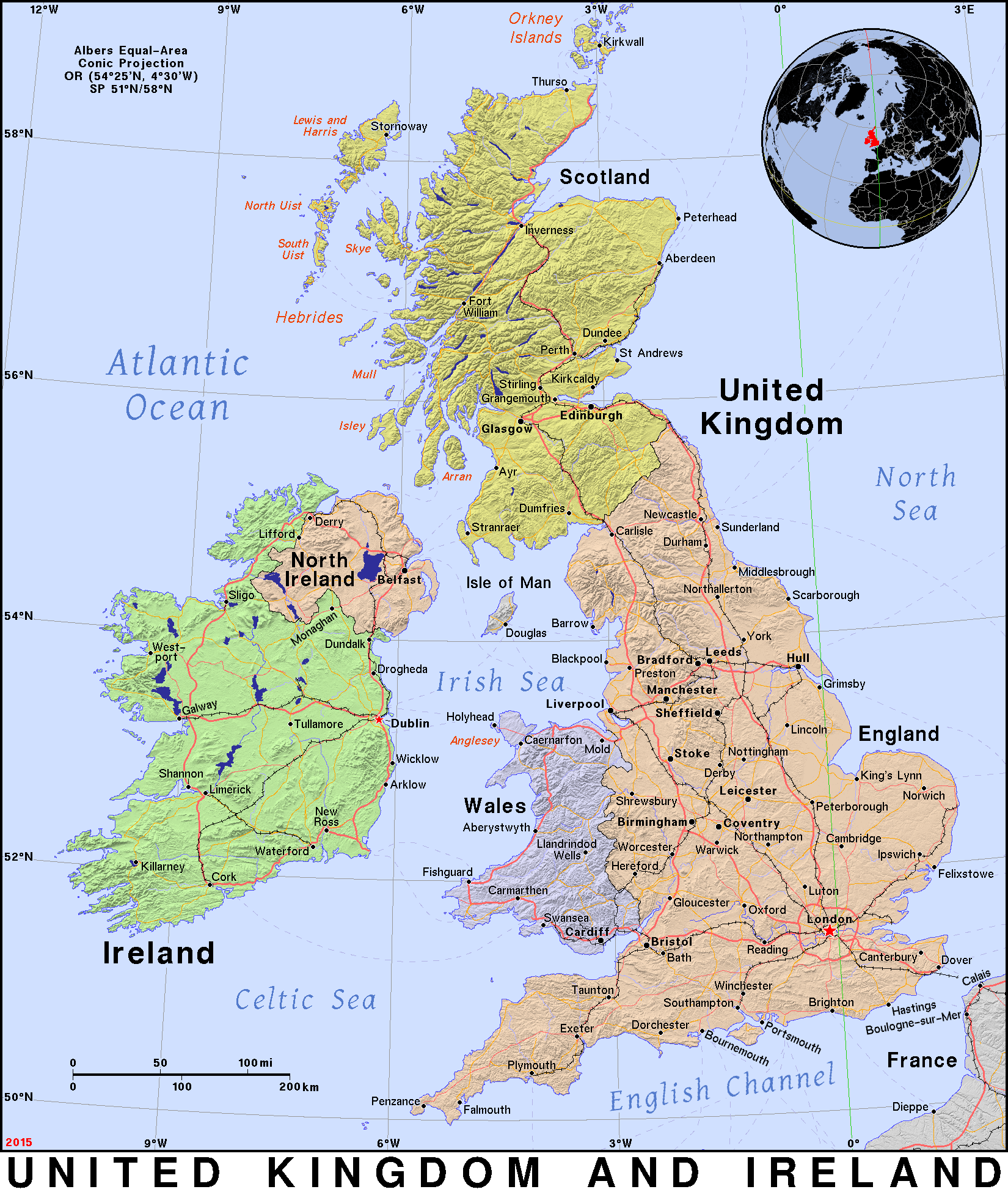 United Kingdom And Ireland Public Domain Maps By Pat The Free