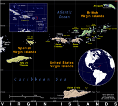 Free, public domain map of Virgin Islands