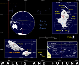 Free, public domain map of Wallis and Futuna