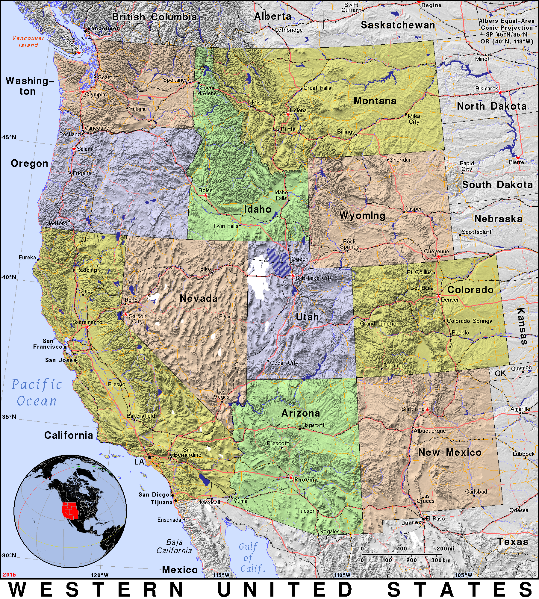 Western United States Public Domain Maps By Pat The Free Open