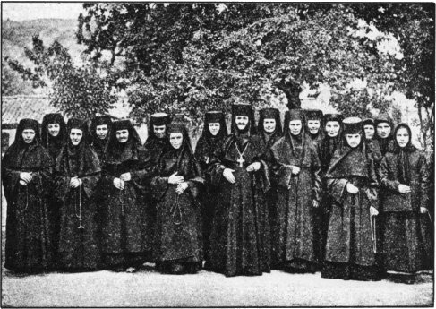 Black-Robed Members of a Religious Sisterhood