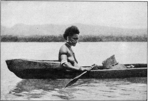 Paddling Her Own Canoe in Harbour of Port Adam