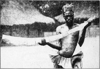 Trumpeter of the Mangbettu Court and His Carven Horn